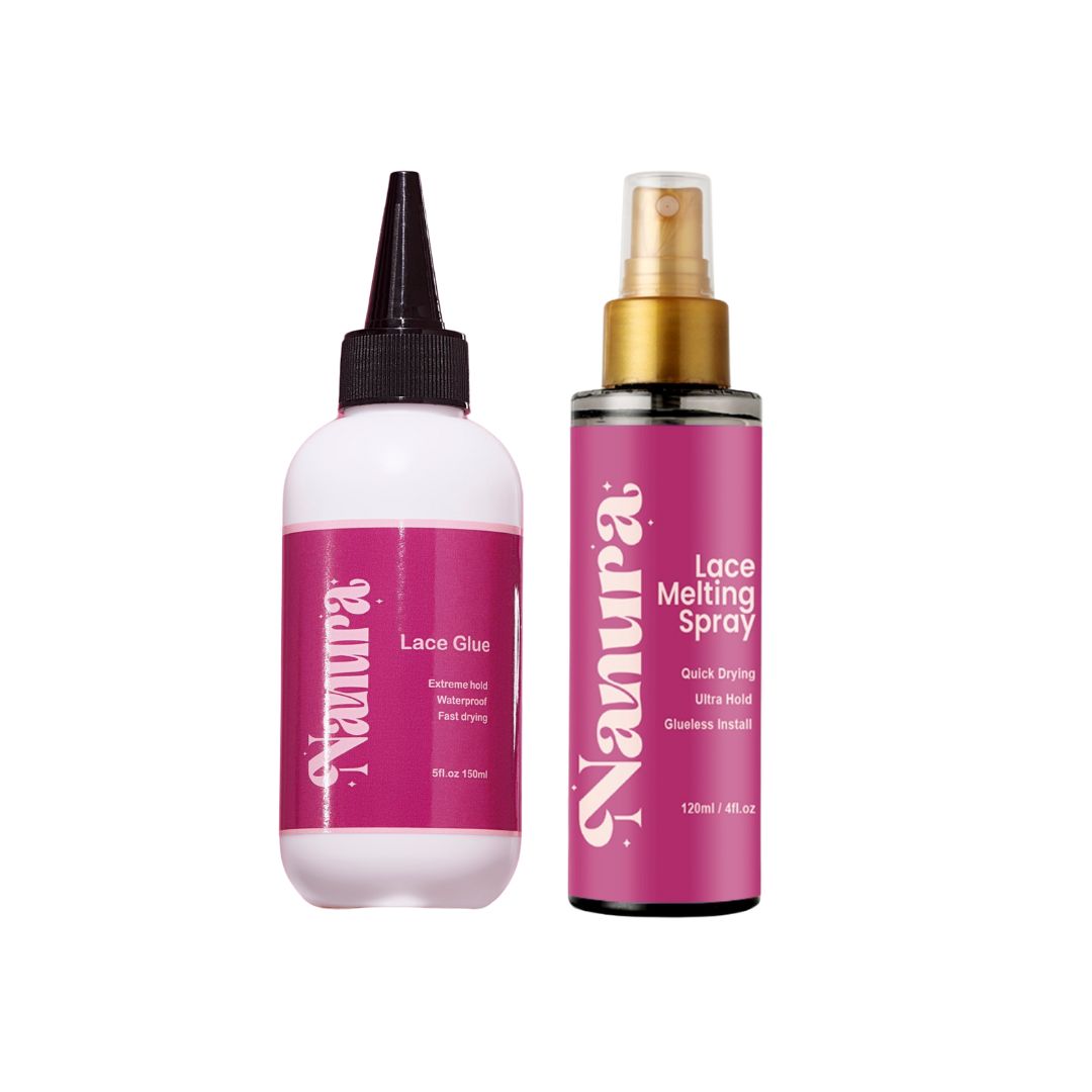Wig Lace Melting Spray And Lace Adhesive Glue Strong Hold, Waterproof - Install Kit