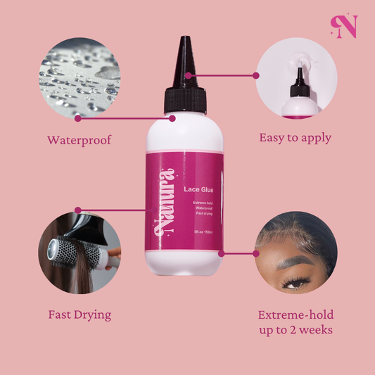 Lace Adhesive Glue Strong Hold, Waterproof & Clear Finish